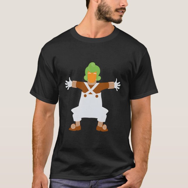 Willy Wonka och Chocolate Factory Lone Oompa L. T Shirt (Framsida)