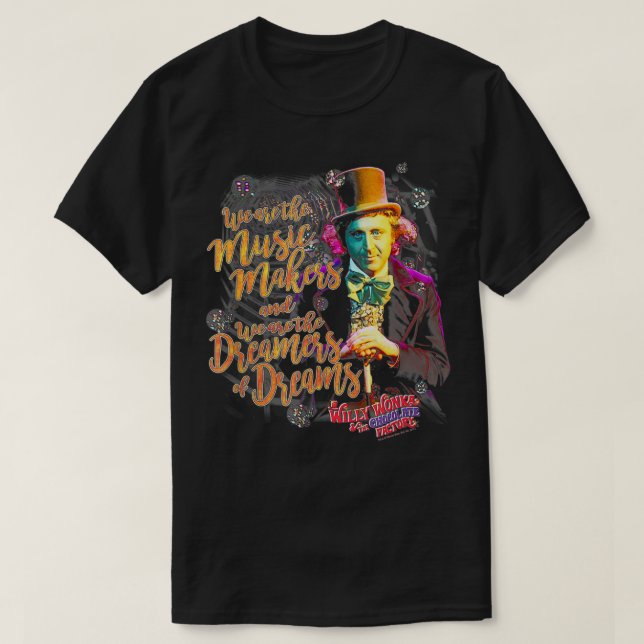 Willy Wonka och Chocolate Factory Music Morsa T Shirt (Design framsida)