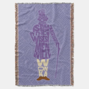 Willy Wonka Quote Silhouette Filt