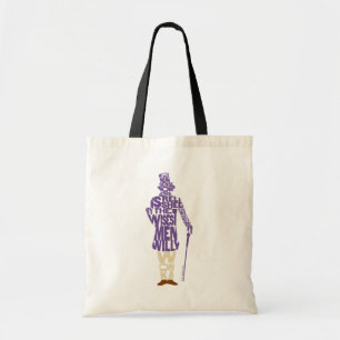 Willy Wonka Quote Silhouette Tygkasse