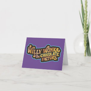 Willy Wonka & the Chocolate Factory-logotyp Anteckningskort