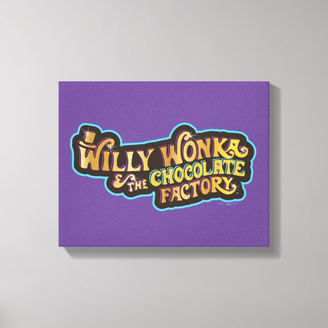 Willy Wonka & the Chocolate Factory Logotyp Canvastryck (Framsida)
