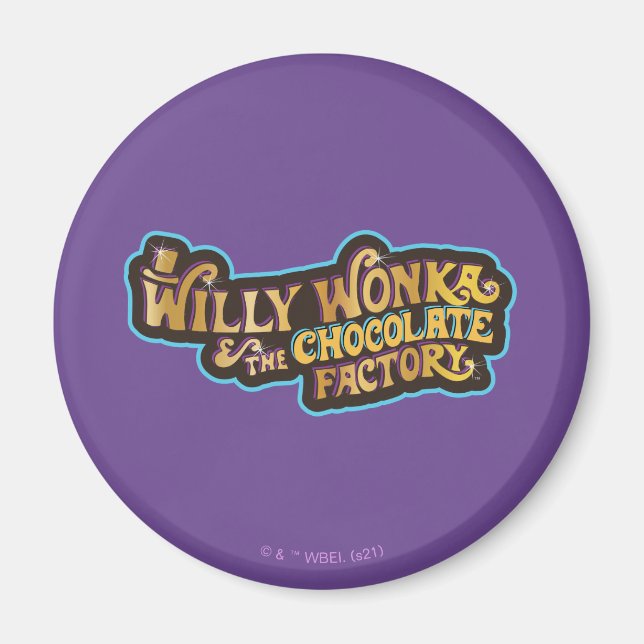 Willy Wonka & the Chocolate Factory Logotyp Magnet (Framsidan)