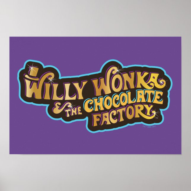 Willy Wonka & the Chocolate Factory Logotyp Poster (Framsidan)