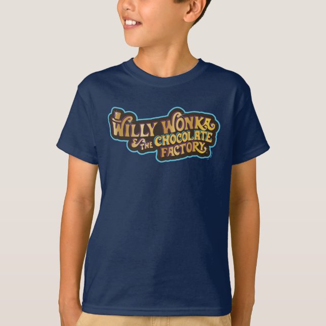 Willy Wonka & the Chocolate Factory Logotyp T Shirt (Framsida)