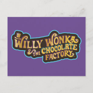 Willy Wonka & the Chocolate Factory Logotyp Vykort