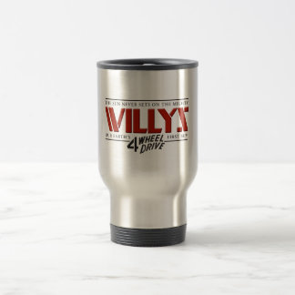Willys 4WD röd travel mug Resemugg
