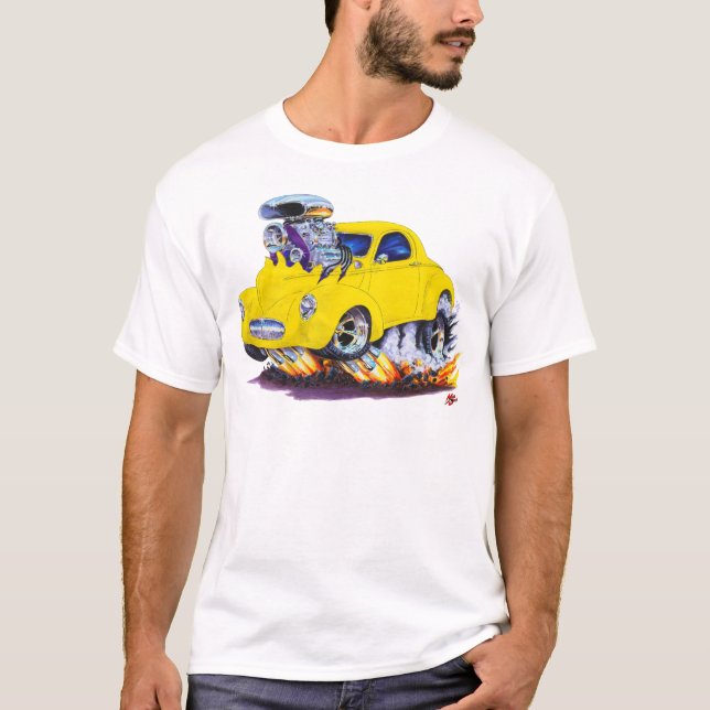 Willys gul bil 1941 tee shirt (Framsida)