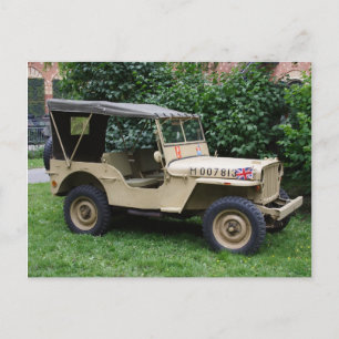 Willys Jeep Vykort