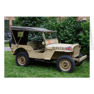 Willys MB Jeep Hälsningskort
