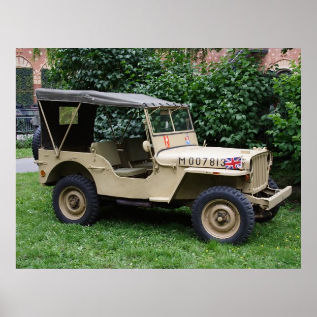 Willys MB Jeep Poster (Framsidan)
