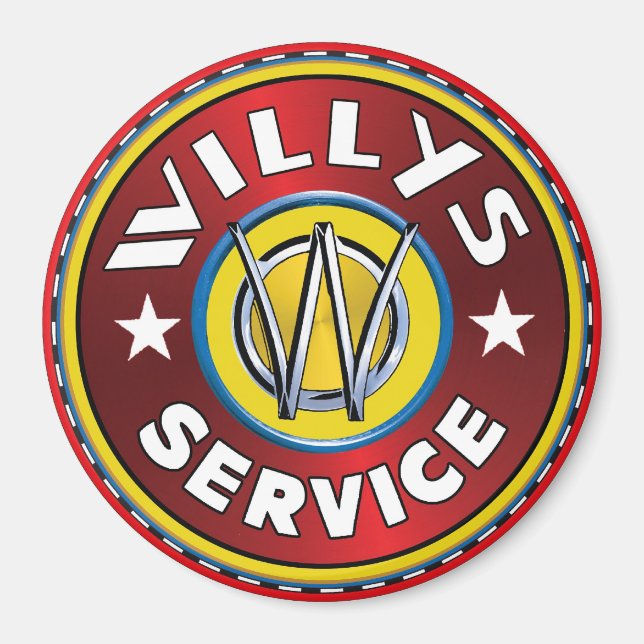 Willys omland jeep magnet (Framsidan)