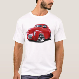 Willys röd bil 1941 tee