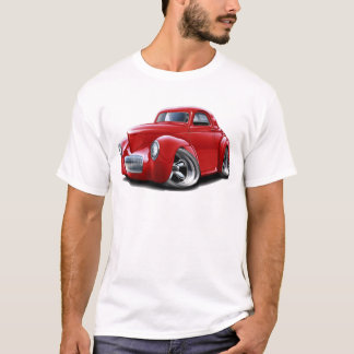Willys röd bil 1941 tee