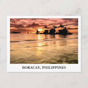 Willys sten i Boracay, Philippines Vykort