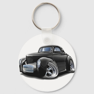 Willys svart bil 1941 nyckelring