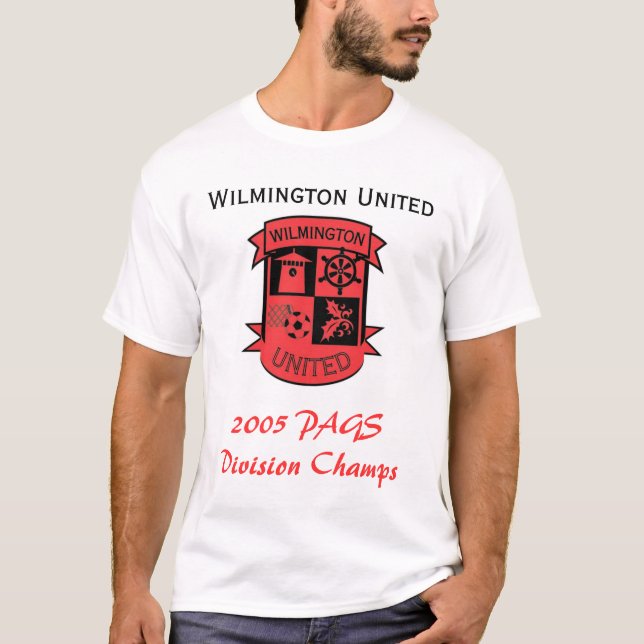 Wilm Utd FC - 2005 mästare (vit) T-shirt (Framsida)