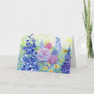 Wilmas Garden Blank Notecard Tack Kort