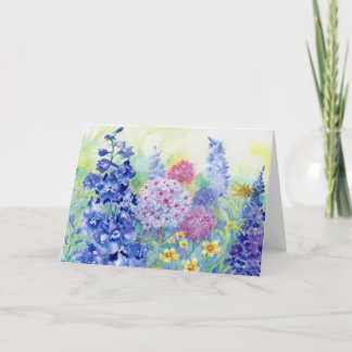 Wilmas Garden Blank Notecard Tack Kort