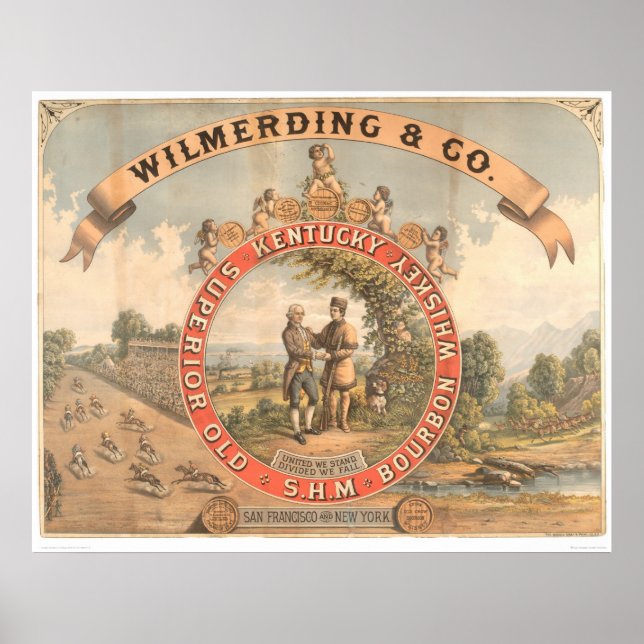 Wilmerding & Co. Kentucky Whiskey (1855A) Poster (Framsidan)