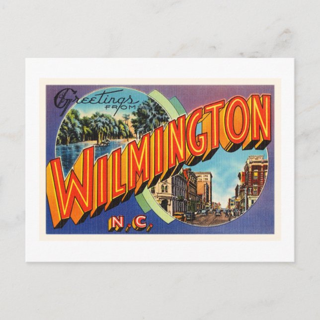 Wilmington #2 North Carolina NC Antik Postkort- Vykort (Framsida)