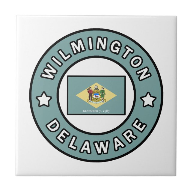 Wilmington Delaware Kakelplatta (Framsidan)