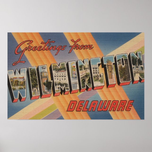 Wilmington, Delaware - Large Brev Scenes 2 Poster (Framsidan)