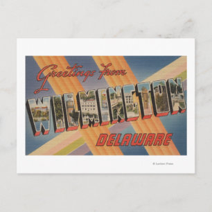 Wilmington, Delaware - Large Brev Scenes Vykort
