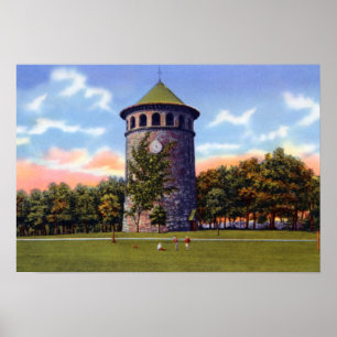 Wilmington Delaware Rockford parkerar vattentorn Poster