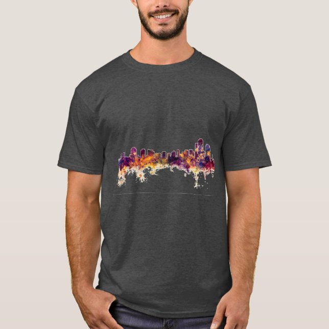 Wilmington Delaware Siluett Stor T Shirt (Framsida)