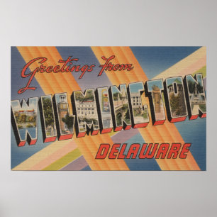 Wilmington Delaware - stora brevplatser 2 Poster