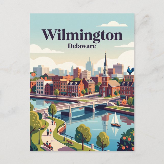 Wilmington, Delaware, USA Vykort (Framsida)