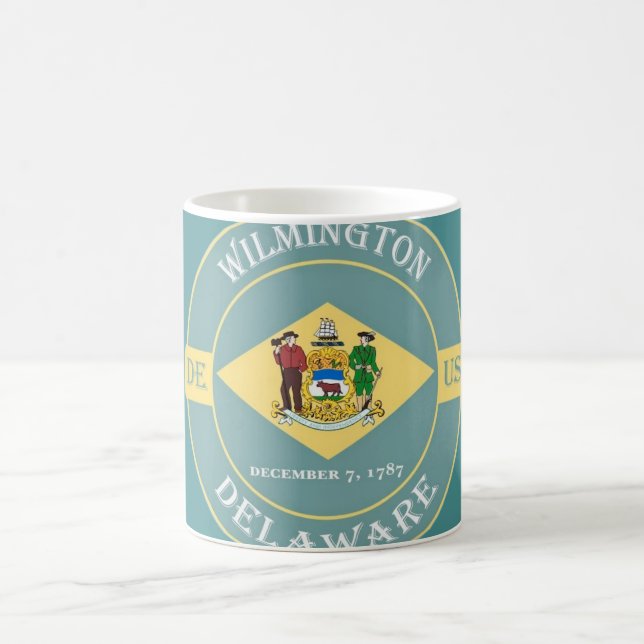 Wilmington Delaware Vintage Mug Kaffemugg (Center)