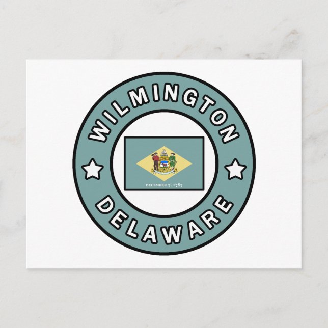 Wilmington Delaware Vykort (Framsida)