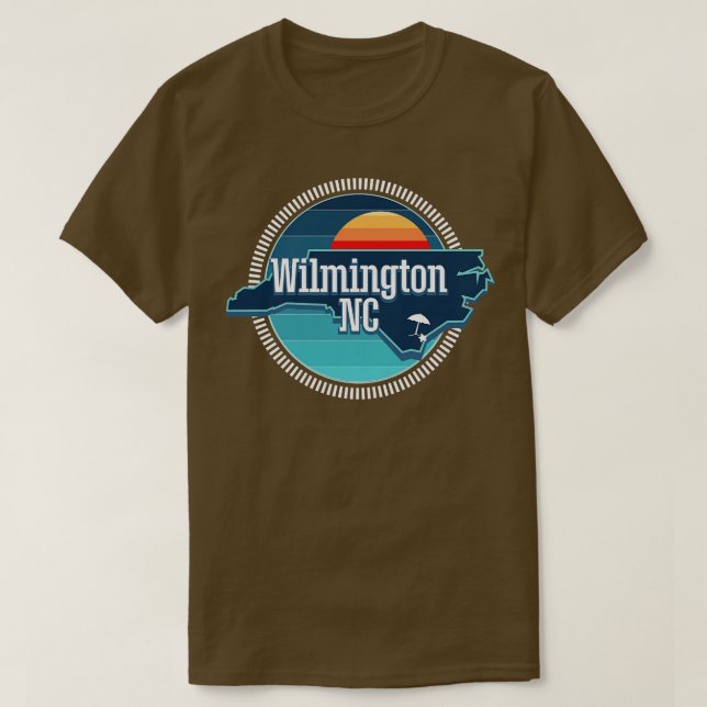 Wilmington NC BLUE T Shirt (Design framsida)