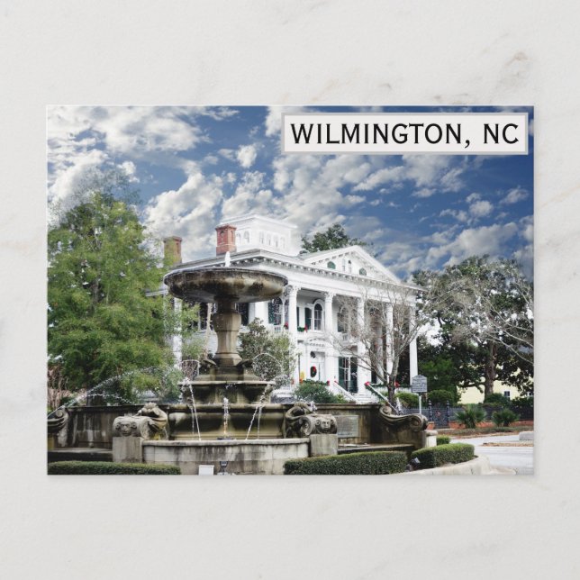 Wilmington North Carolina Bellamy Mansion Travel Vykort (Framsida)