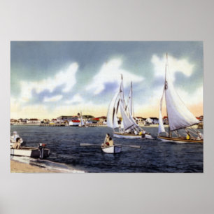 Wilmington North Carolina segla Poster