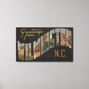 Wilmington North Carolina - stora brevplatser Canvastryck