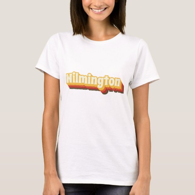 Wilmington Retro-Vintage T Shirt (Framsida)
