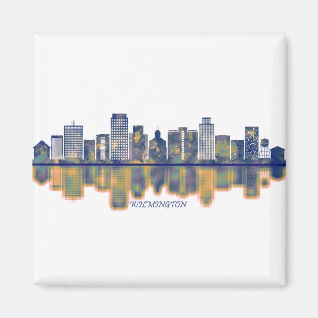 Wilmington Skyline Magnet (Framsidan)