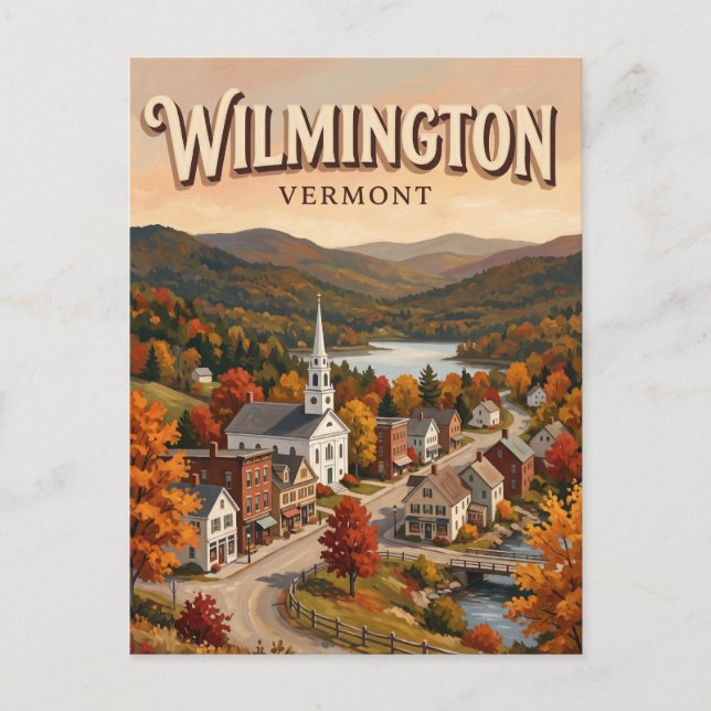 Wilmington Vermont Vykort (Framsida)