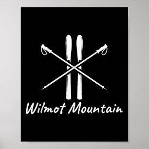 Wilmot Mountain Illinois Skida Skidstänger Vinter Poster
