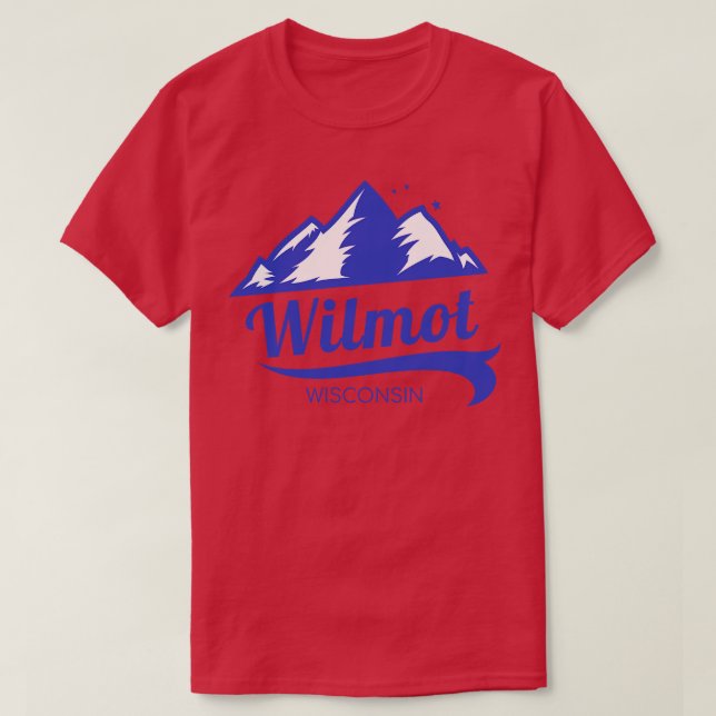 Wilmot Mountain ski Wisconsin T Shirt (Design framsida)