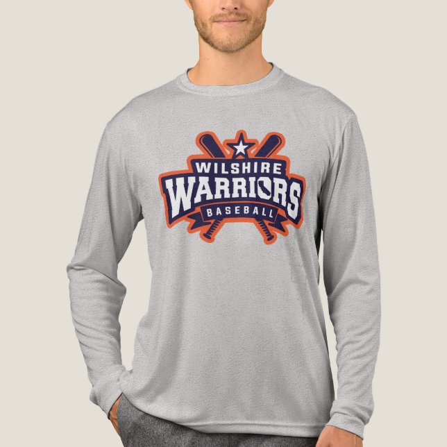 Wilshire Warriors Baseball League-Logotyp T Shirt (Framsida)