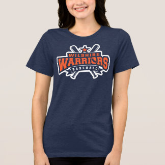 Wilshire Warriors Baseball League White Logotyp T Shirt