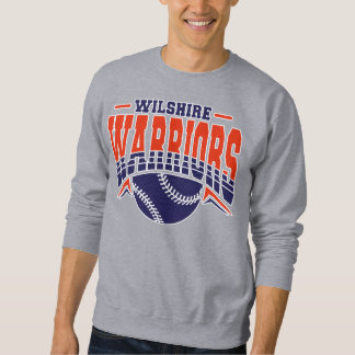 Wilshire Warriors Navy Baseball Logotyp Lång Ärmad Tröja