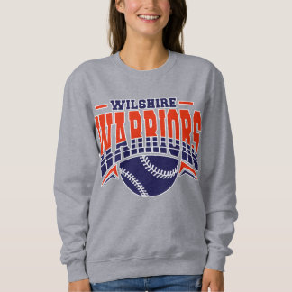 Wilshire Warriors Navy Baseball Logotyp T Shirt