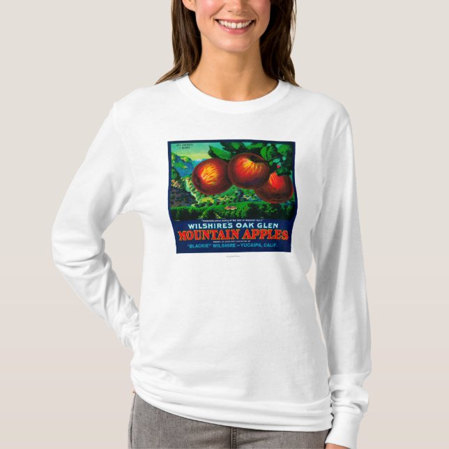 Wilshires för Apple för OakGlen etikett låda Tee Shirt (Framsida)