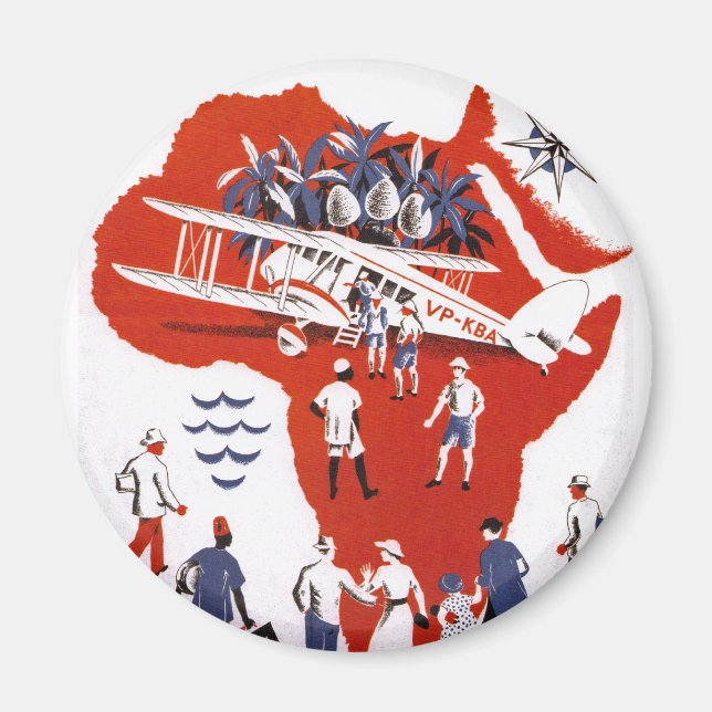 Wilson Airways ~ Afrika Magnet (Framsidan)