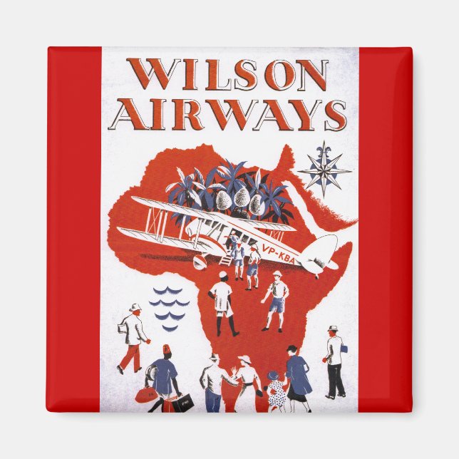 Wilson Airways ~ Afrika Magnet (Framsidan)